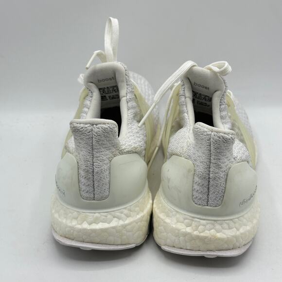 ADIDAS Ultra Boost 3.0 Running Sneakers Triple White Sz 6 - Picture 5 of 8